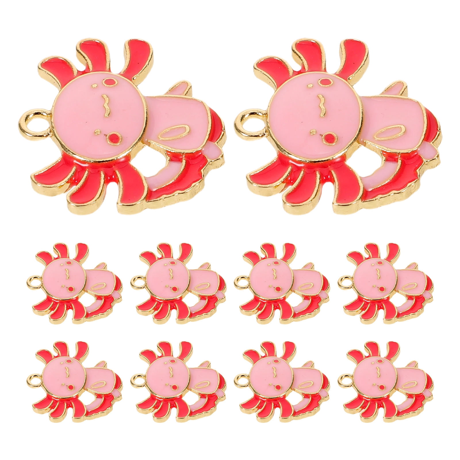 EXHUMKY Cute Axolotl Charms, Multi Color, Durable Alloy for Necklaces ...