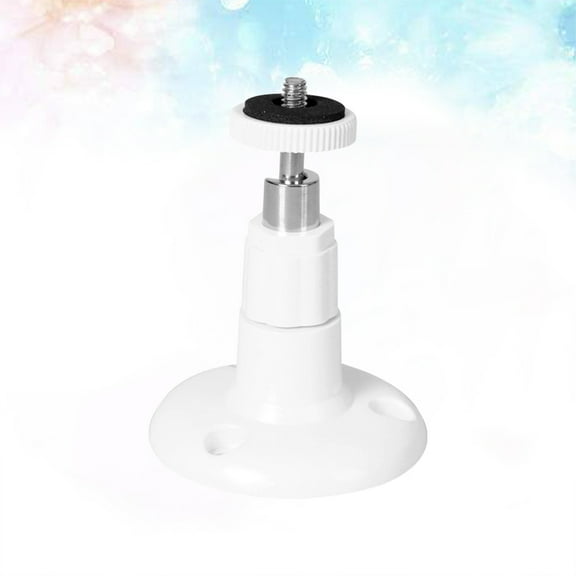 EXHUMKY Wall Mount Camera Rack 3Pcs for Security Camera Support in White Plastic 6.8X9CM