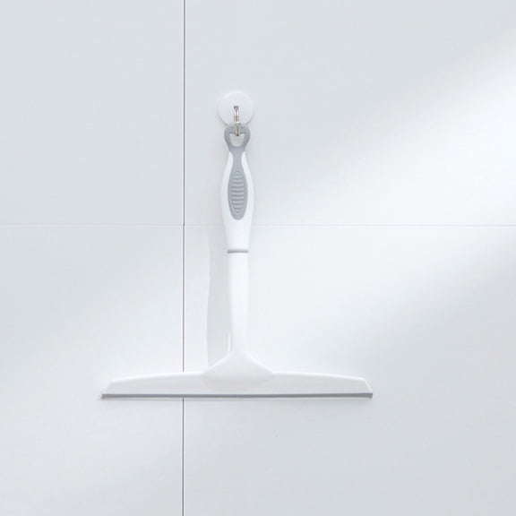 EXHUMKY Car Window Squeegee with Silicone Grip White for Streak Free Cleaning of Glass and Shower Screens