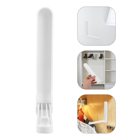 EXHUMKY Pants Hanger Organizer Sturdy Craftsmanship Foldable Design White PP for Storage