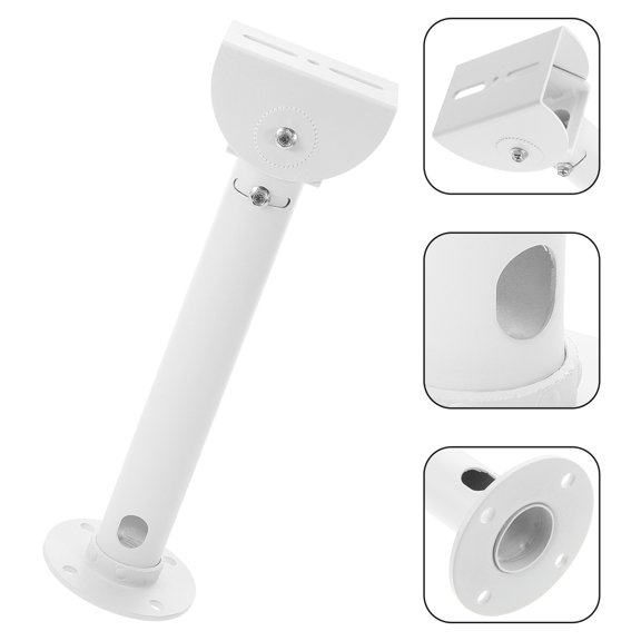 EXHUMKY White Metal Trail Camera Pole Mount for Tree with Stable Strong Support and Easy Installation