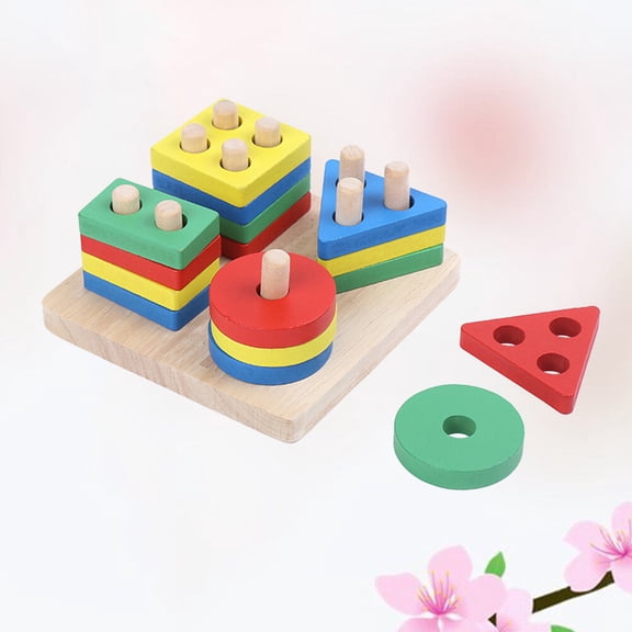 EXHUMKY Wooden Foraging Toys for Parrots and Love Birds 1 Set 4.7x1.9in