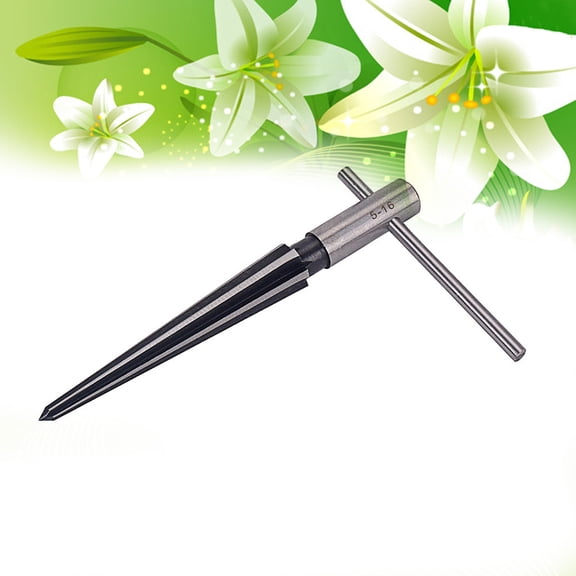 EXHUMKY Woodworking Hole Reaming Tool Reamer High Grade Steel 6 Fluted Guitar Making Tools 1Set