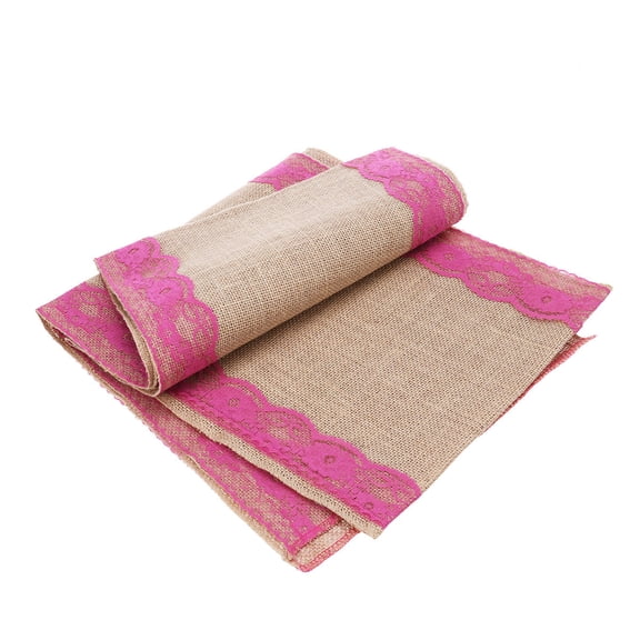 EXHUMKY Elegant Table Runner Linen Dining Table Covering Rustic Elegance 1Set
