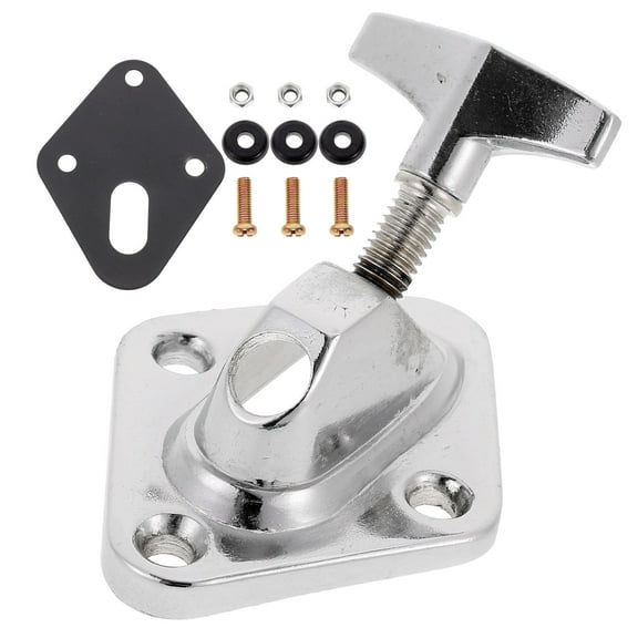 EXHUMKY 1Set Drum Mounting Hardware Silver Plated Iron Tom Drum Holder Performance