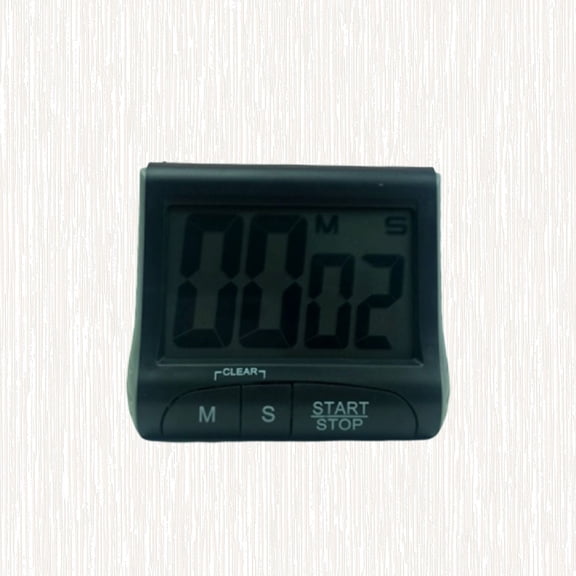 EXHUMKY Digital Kitchen Timer with Reminder Function, Black, Compact and Easy-to-Use Timer for Home Cooking