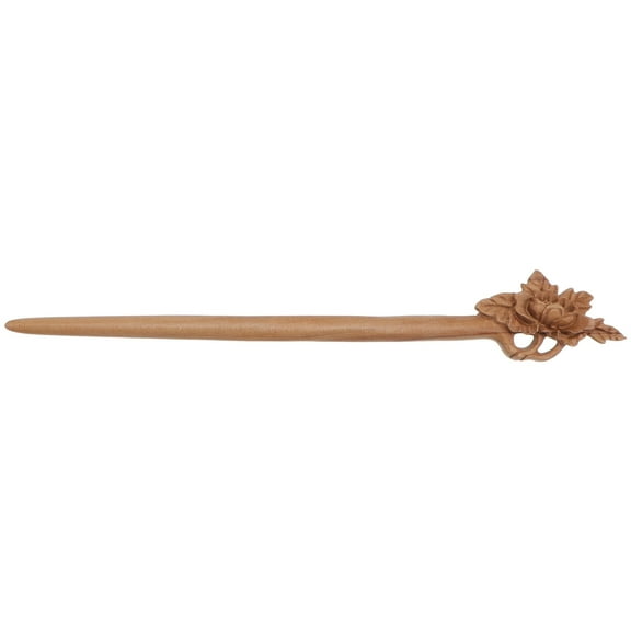 EXHUMKY Peony Hair Stick Wooden Hairpin Wood Fashion Design 1Pack