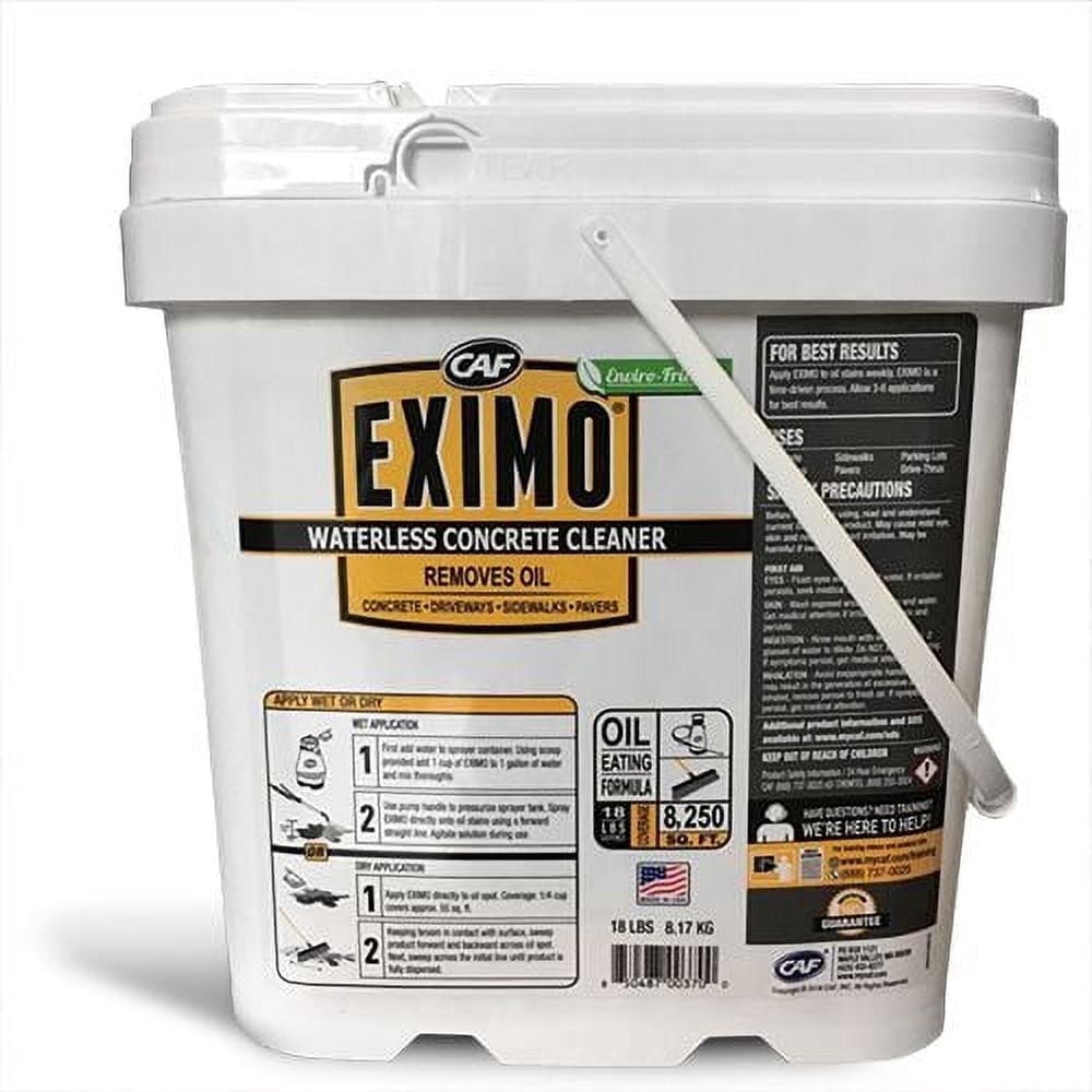 36lbs EXIMO Waterless Concrete Cleaner, 36 lbs, Oil & Petroleum Stains ...