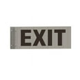 thumbnail image 1 of EXIT Sign -Two-Sided/Double Sided Projecting, Corridor and Hallway Sign (Aluminum, Silver, 4x12 Inch)-The Hallway Line(ref062022), 1 of 5