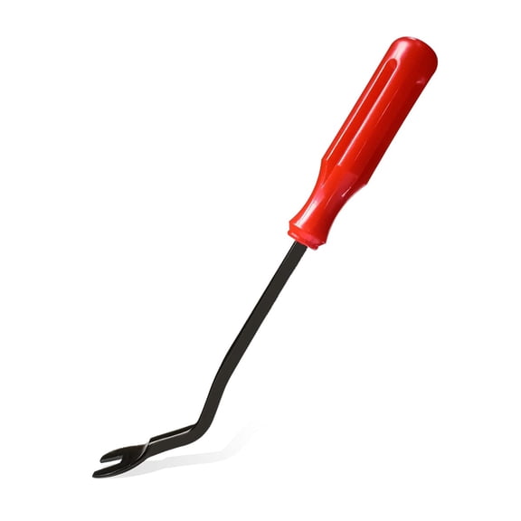 EXLEAF 1 Pcs Fastener Remover Car Panel Door Window Tool Clip Puller Rivet Removal Tool Auto Trim Removal Tool for Trim Panels, Plastic and Metal Clips, Car Door Panels (Red)