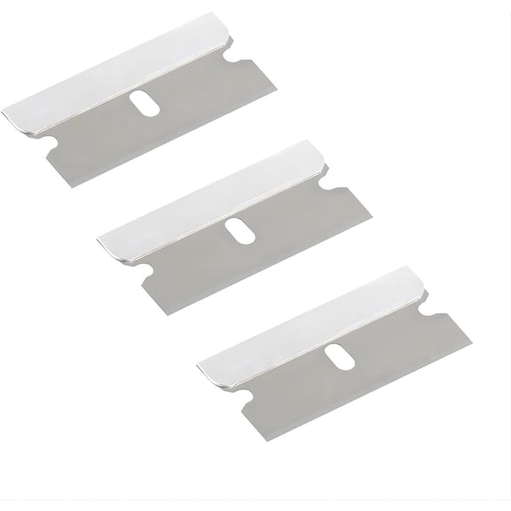 EXLEAF 10 Piece Single Edge Industrial Razor Blade Replacement Blades for Standard Safety Scraper,Remove Paint,Decals,Stickers,Window Cleaning,Floor Scraping,Projects for Homeowners Professionals