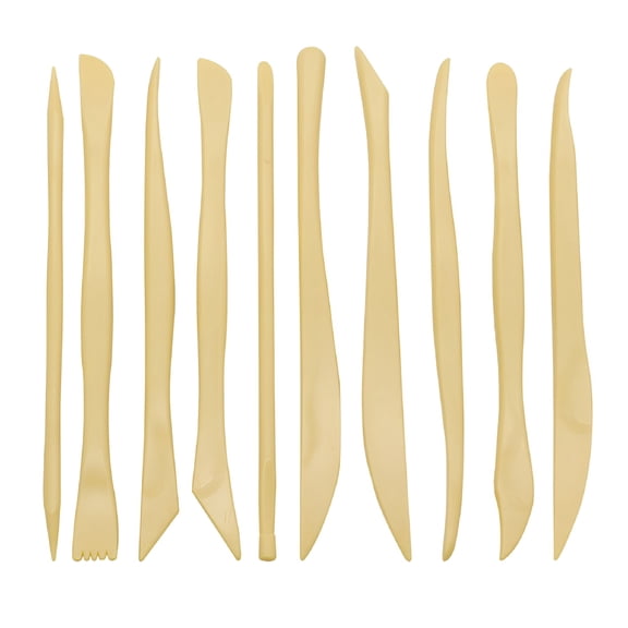 EXLEAF 10Pcs Clay Sculpting Tools Set, Plastic Modeling & Dotting Tools for Pottery, Ceramic Art, DIY Crafts, Polymer Clay Shaping & Carving