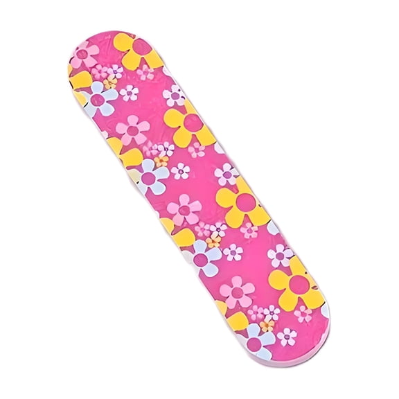 EXLEAF 12 Pcs Mini Nail Files, Double-Sided Emery Board Buffer, Portable Fingernail Shaping Tool with Fashion Prints for Home, Travel, and Salon