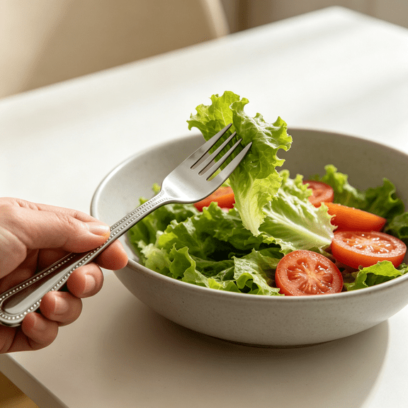 EXLEAF 12-Piece Dots Salad Fork Set,18-0 Stainless Steel,Silver Dishwasher Safe,Subtle Retro Flair with Dots Pattern,Great for Salads,Appetizers,Desserts and Table Service