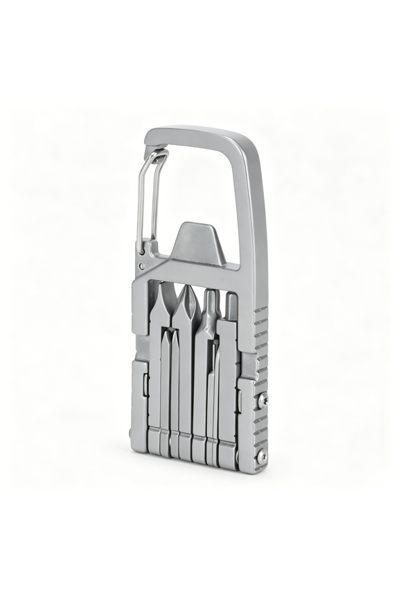 12 in 1 Keychain Multitool Screwdriver Bit Folding Multi Tool Bottle Opener Portable Pocket Tool for Outdoors Camping