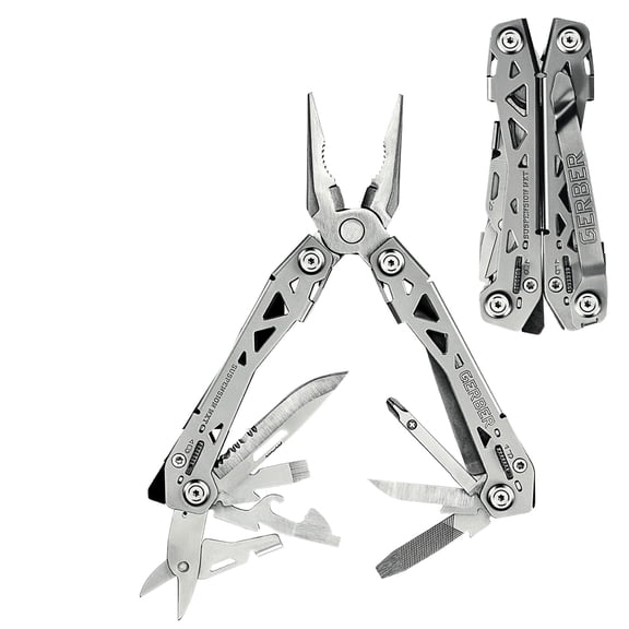 EXLEAF 15-In-1 Multi-Tool,Edc Gear and Equipment,Camping Gear Silver