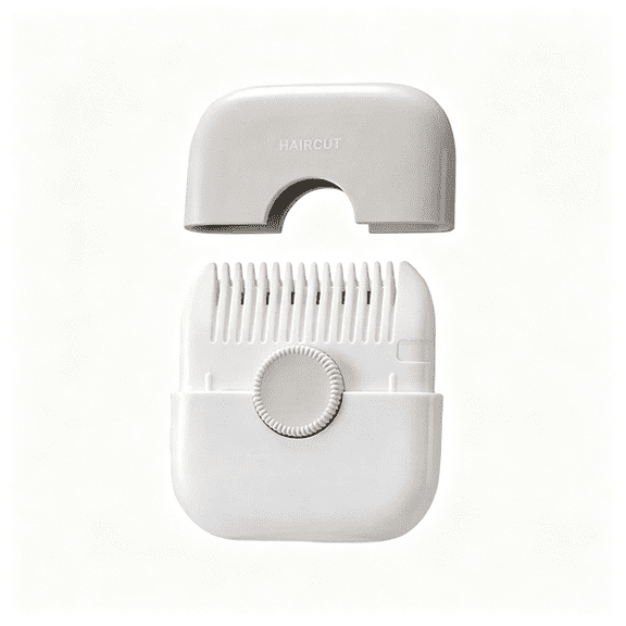 EXLEAF 2-In-1 Hair Trimming and Thinning Comb Dual-Sided Razor with Sharp Edges for Cutting and Styling (Grey)