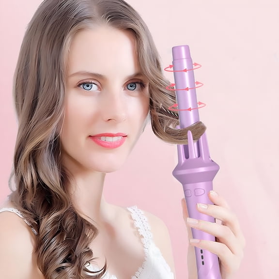 EXLEAF 2 Inch Curling Iron with Auto Rotate Barrel,Tourmaline Ceramic Curling Wand for Classic Curls,Auto Rotating Curling Iron for Short Medium Long Hair with Heat Settings And Cool Tip