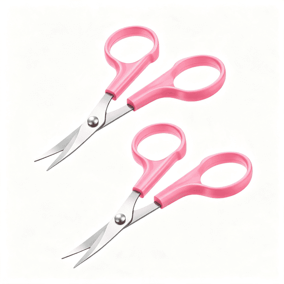 EXLEAF 2 Pack Curved Embroidery Scissors, Stainless Steel Sharp Needlework Cutter, 4.7 Inch Small Embroidery Scissors for Sewing Cross Stitch Diy Crafts Curved Embroidery Scissors