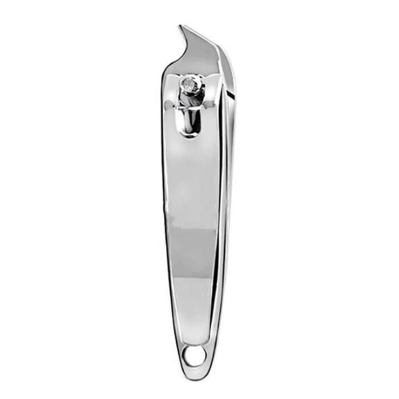 EXLEAF 2 Pcs Cuticle Cutter and Nail Tip Trimmer, Stainless Steel Manicure Tool with Ergonomic Grip, Precision Nail Art Clipper Silver