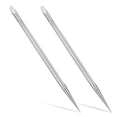 thumbnail image 1 of EXLEAF 2 Pcs Nail Cleaning Cuticle Stick,Stainless Steel,Cuticle Pusher Remover Dead Skin Polish Peeler Cutter,Professional Pedicure Nail Art Care Portable Nails Cleaning Tool, 1 of 6