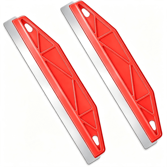EXLEAF 2 Pcs Painter'S Trim Guard, 12 Inch Paint Shield Paint Edger Tool for Walls Edge Painting Tool Baseboard for Precise Trimming Baseboard Painting Tool (Red)