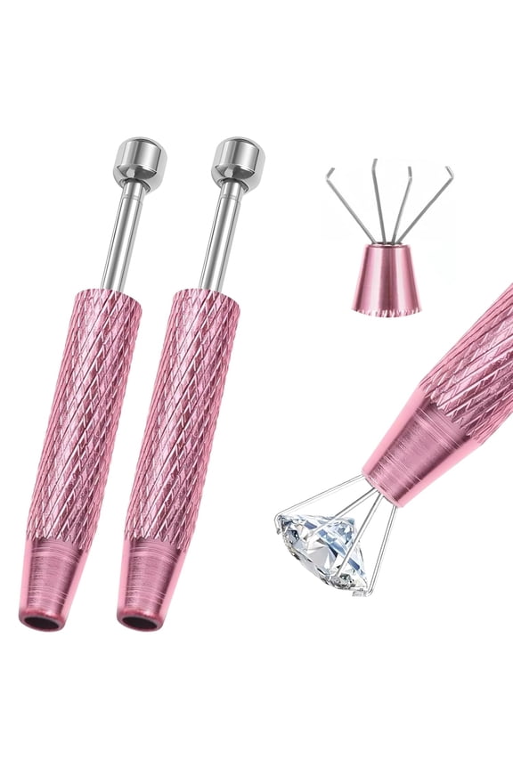 2 Pcs Piercing Ball Grabber Tool,4-Claw Stainless Steel Jeweler Pick Up Tools,Septum Ball Screw Tool for Piercing Changing/Removal/Holder,Earring Pearl Grabber for Jewelry