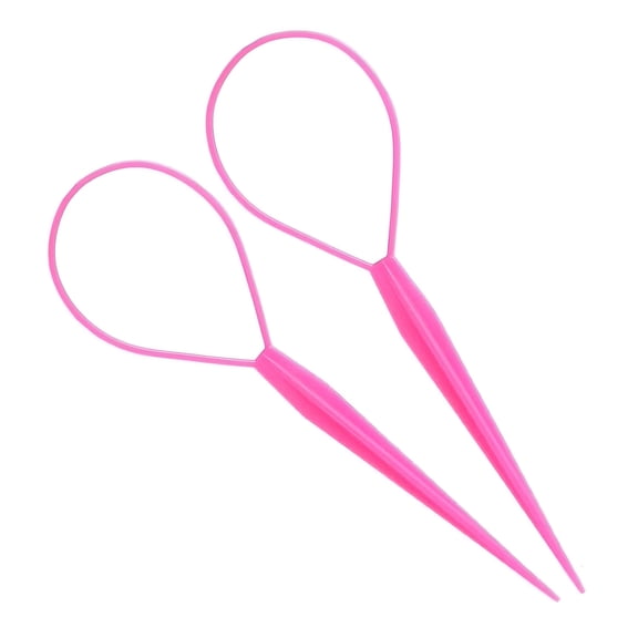 EXLEAF 2 Pcs Topsy Tail Hair Tool, Flexible French Braiding Tool for Creating Twists and Updos, Versatile Hair Styling Accessories for Women, Kids, Salon and Home Use