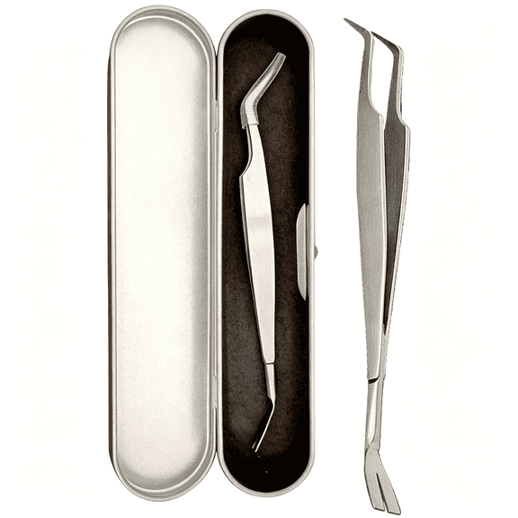 EXLEAF 2 in 1 Tick Removal Tool for Pets, Stainless Steel Professional Tick Tweezers Ticks Remover for Dogs, Cats & Humans