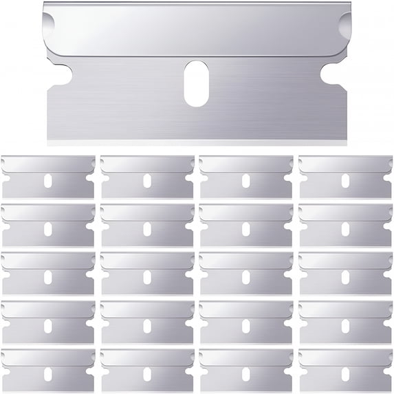 Paint Razorblade EXLEAF 20 Pieces Single Edge Cutter Blade for Scraper,Safety Straight ...