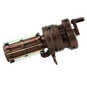 EXLEAF 2026 New 10-Shot Repeating Rubber Band Toy Copper Version with 80 Rubber Bands Rubber Band Gun Fun Shooting Play Set for Indoor,Outdoor,Playroom,Backyard,Game Activities