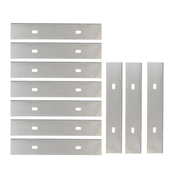 EXLEAF 2026 New 10Pcs 4Inch Scraper Blades Thickened Sharp Carbon Steel Universal Clean Tool Blade Set for Window for Glass, Mirror, Tile, Countertop