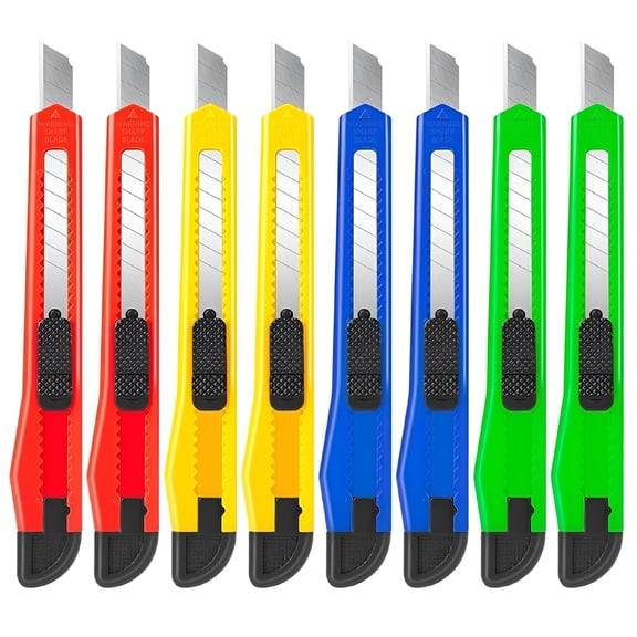 EXLEAF 2026 New 10X Razor Blade Utility Knife Box Cutter Sharp Snap Precise Exacto for Craft,Hobby,Office,Diy Plastic Case