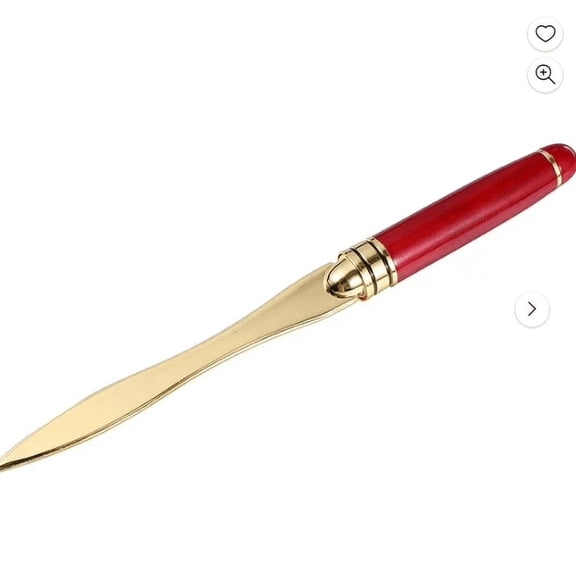 EXLEAF 2026 New 1Pc Letter Opener, Envelope Opener, Safety Box Cutter, Wooden Envelope Slitter, for Home Office, Mail Handling, Packages, Letters, Desk Organization