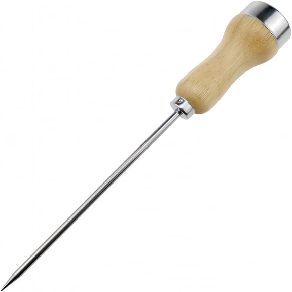 EXLEAF 2026 New 1Pcs Ice Picks for Breaking Ice,Stainless Steel Ice Pick Tool Wooden Handle,Safety Awl Kitchen Tool Set with 10In Length 6In Blade for Bartenders Chiseling Ice,Freezer Ice Breaking