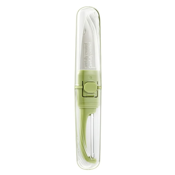 EXLEAF 2026 New 2-In-1 Portable Fruit Knife,Small Fruit Knife,Fruit Knife with Cover,Fruit Knife Set,Paring Knife for Kitchen Use,Potato Vegetable Orange Apple Carrot Peeler,Paring Knife Extra Sharp