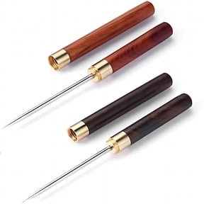 EXLEAF 2026 New 2 Pack Stainless Steel Ice Picks with Safety Cover,9-Inch Pick Tool for Breaking Ice,Non-Slip Wooden Handle for Easy to Grip,For Kitchen,Bars,Picnics,Camping,Restaurant