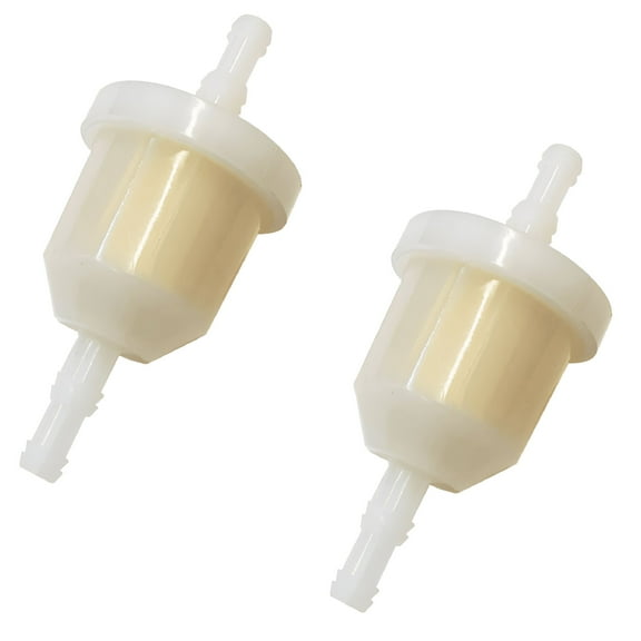 EXLEAF 2026 New 2 Pack Universal In-Line Fuel Filter Fits 1/4" + 5/16" Fuel Line for Lawn Mower,Motorcycle,Atv,Boat