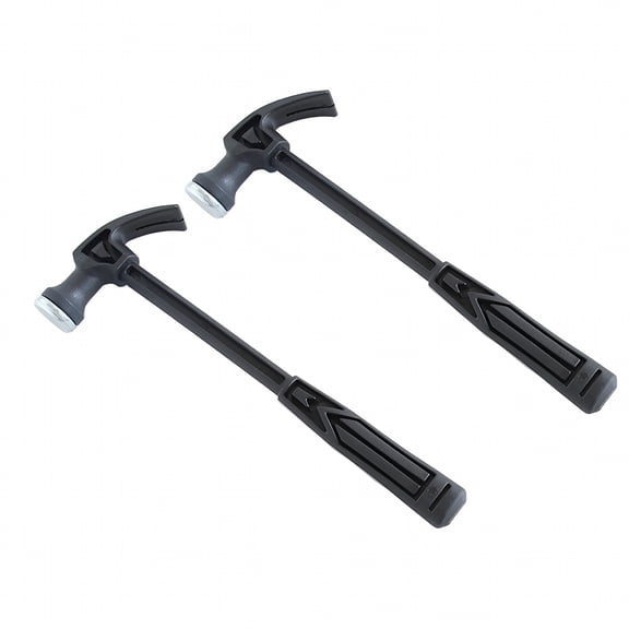EXLEAF 2026 New 2 Pcs Plastic Handle Mini Claw Hammer Household Hammers Claw Woodworking Nail Puncher Metal Claw Hammer Emergency Tool (Black)