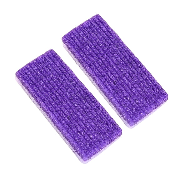 EXLEAF 2026 New 2 Pcs Purple Foot Pumice Stone-Exfoliator Pedicure File Block for Callus Removal and Scrubbing Foot Exfoliator Tool for Home,Spa,Salon,Travel