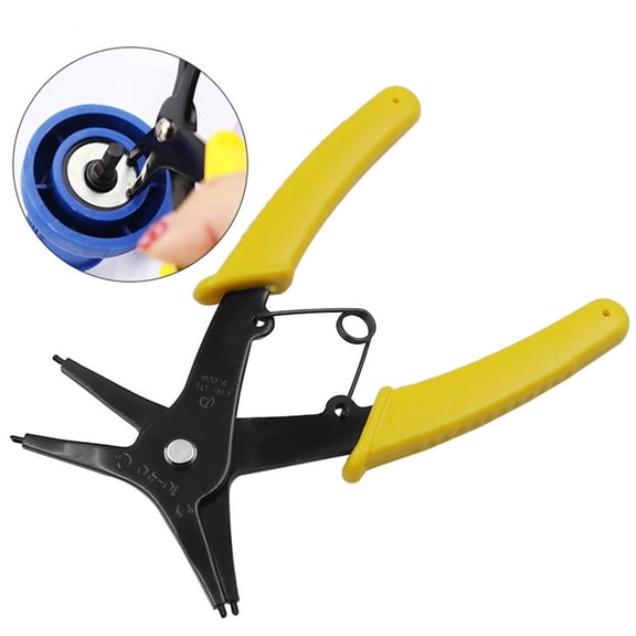EXLEAF 2026 New 2 in 1 Snap Ring Plier 4 Way Type Circlip Pliers Multifunctional Hand Tool for Automotive, Machinery, Diy, Home Repair