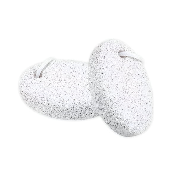 EXLEAF 2026 New 2Pcs Natural Pumice Stone, Lava Pedicure Tools Hard Skin Callus Remover for Feet and Hands - Foot File Exfoliation to Remove Dead Skin, and Calluses