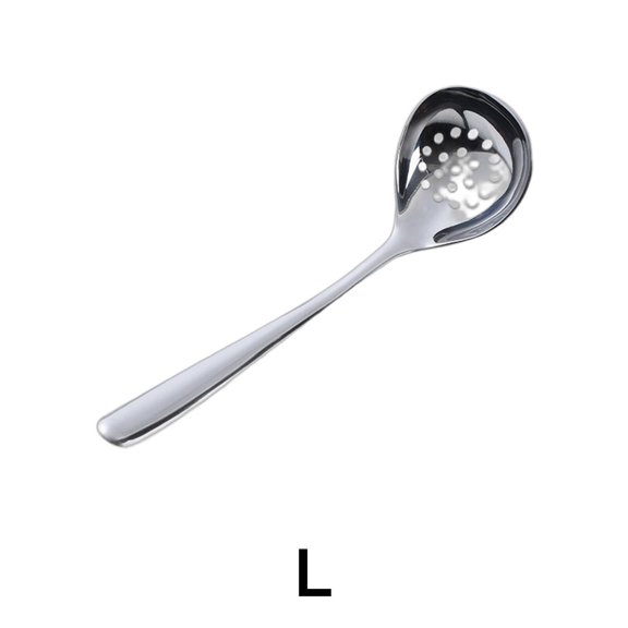EXLEAF 2026 New 2Pcs Soup Ladle Mesh Strainer Gravy Ladle Convenient Filtration Stainless Steel Ladle Style2 L for Soup Serving Broth Straining Sauce Ladling Hot Pot Kitchen Filtration.