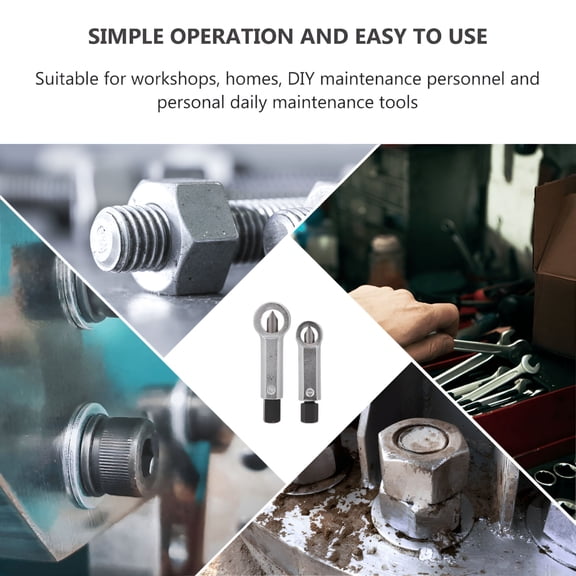 EXLEAF 2026 New 2Pcs Stuck Nut Splitter Crackers Remover Extractor Tool Breaker Remover for Automotive Repairs, Mechanical Work, Construction, Home Maintenance, Workshop Tools