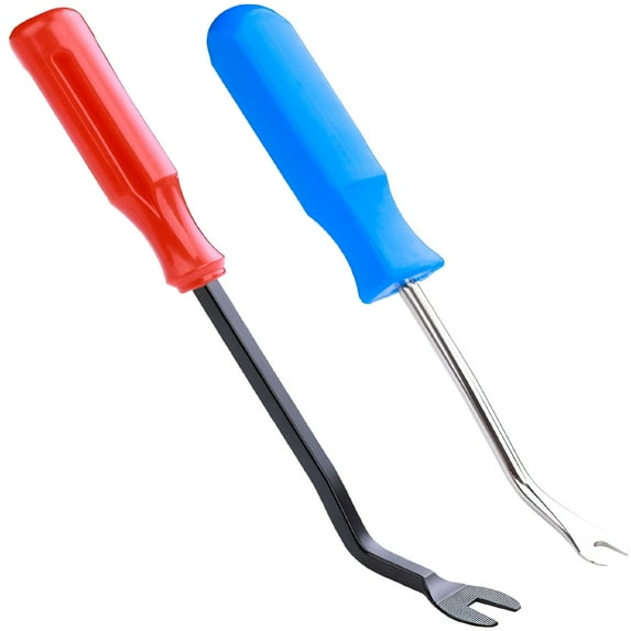 EXLEAF 2026 New 2Pcs Upholstery and Construction Staple Remover with Tack Puller Tool,Nail Puller,Carpet Remover,For Removing All Kinds of Staples for Furniture,Floor,Wooden Case,Carton