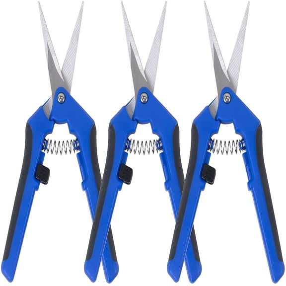 EXLEAF 2026 New 3-Pack Garden Pruning Shears,Stainless Steel Trimming Scissors,Pruner Snips with Precision Straight Sharp Blades,Ideal for Clipping Herbs,Flowers,Plants,Fruits and Vegetables