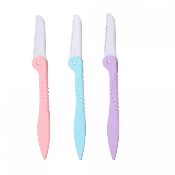 EXLEAF 2026 New 3 Pieces Eyebrow Razor Eyebrow Razors Shaver Microblades for Women Face Hair Dermaplaning Tool Shaper Trimmer with Precision Cover Skincare