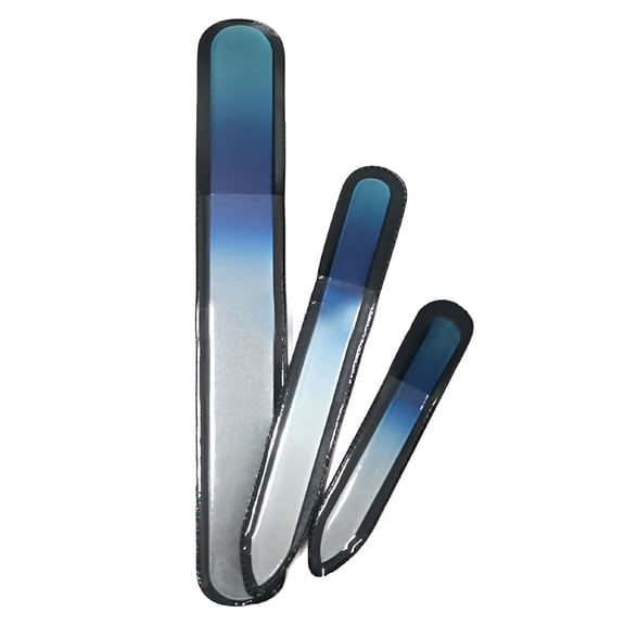 EXLEAF 2026 New 3 Pieces Nail File Manicure Kit,Glass Nail Files for Natural Nails As Gifts for Women for Personal Care,Nail Grooming,Beauty Routines,Spa Treatments,Travel.