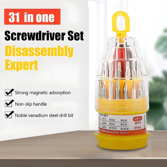 EXLEAF 2026 New 31Pc Multifunctional Combination Set for Electronics, Home, Diy, Furniture Screwdriver Repair Tool