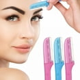 thumbnail image 1 of EXLEAF 2026 New 3Pcs Eyebrow Razor Trimmer for Women Face[Extra Precision]Peach Fuzz Remover,Disposable Dermaplane Facial Hair Shaper,Dermaplaning Shaving Removal Tool-Facial Shave Shaver Blades, 1 of 7